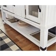 Bowery Hill 4 Door Server in White and Brown