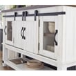 Bowery Hill 4 Door Server in White and Brown