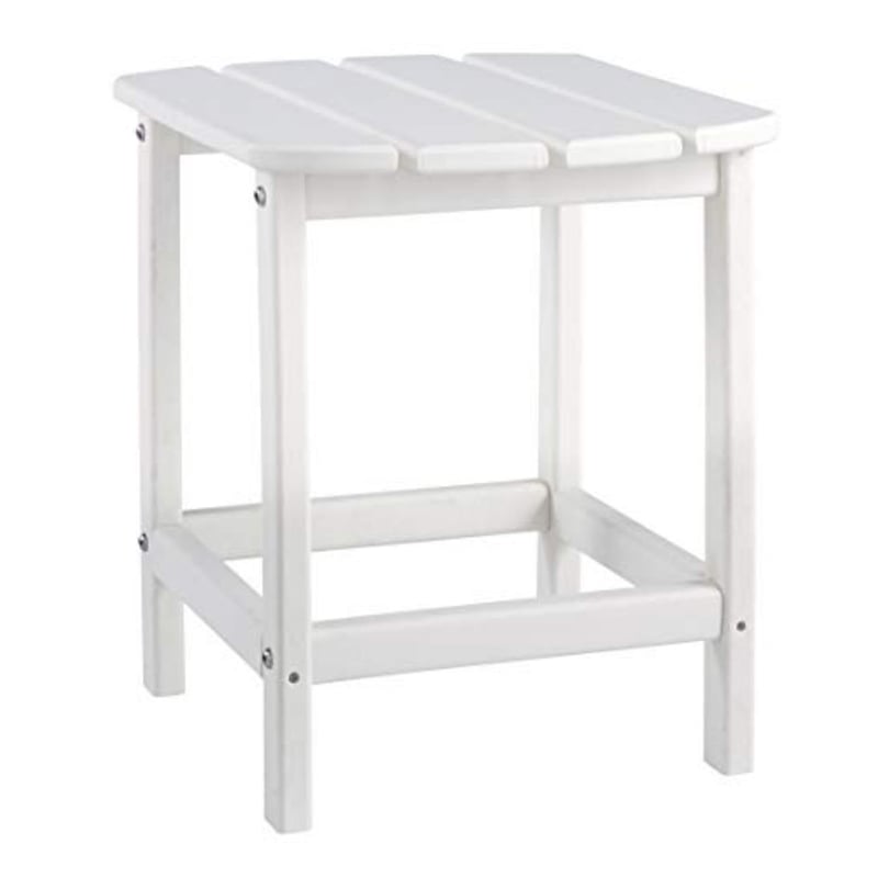 Bowery Hill Patio End Table in White