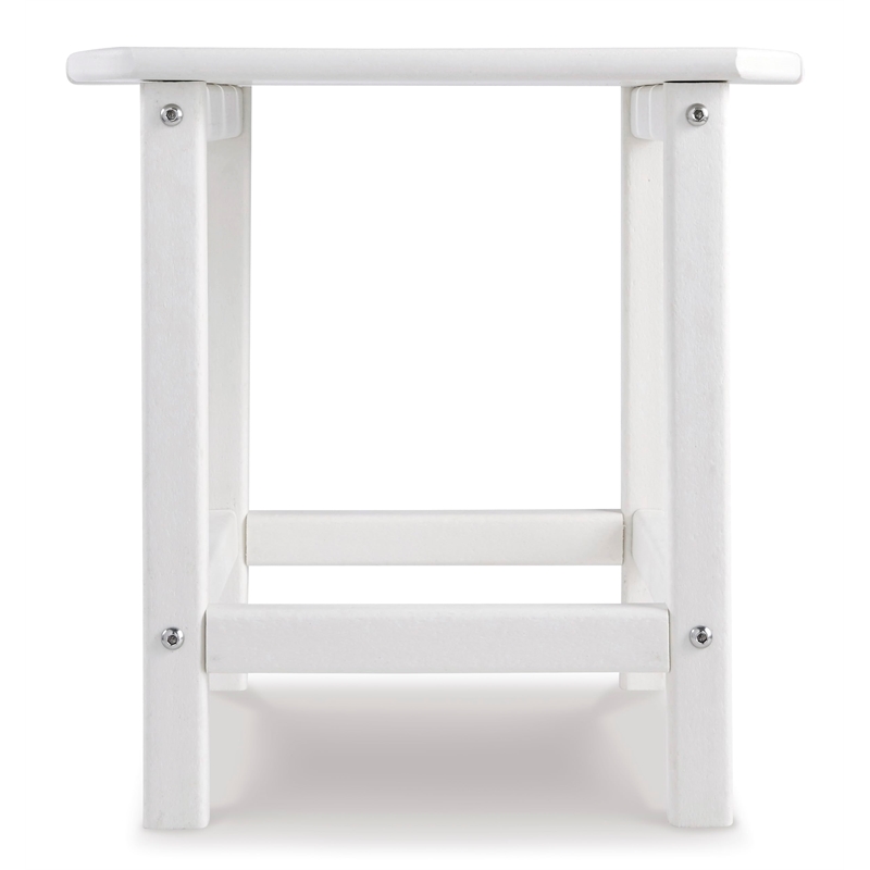 Bowery Hill Patio End Table in White
