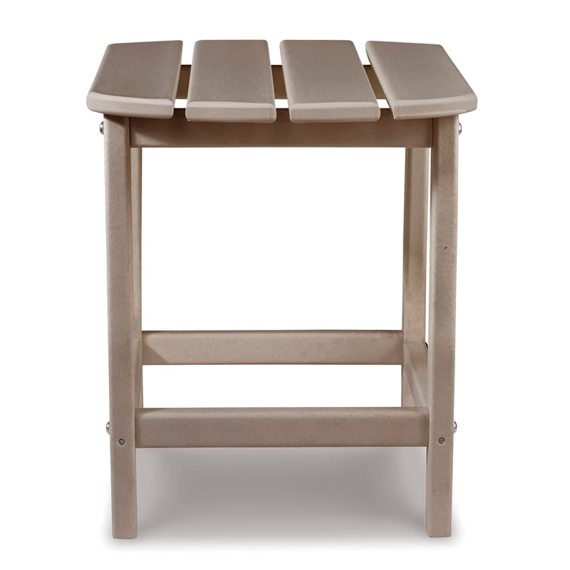 Bowery Hill Patio End Table in Grayish Brown