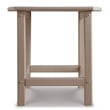 Bowery Hill Patio End Table in Grayish Brown