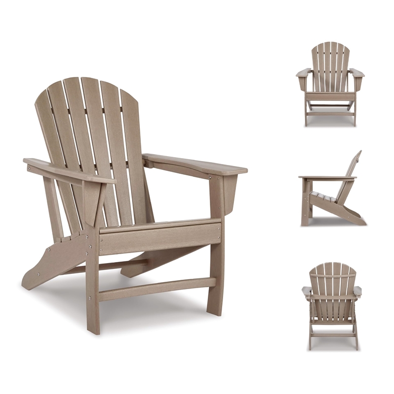 Bowery Hill Adirondack Chair in Grayish Brown