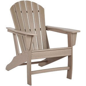 bowery hill adirondack chair in grayish brown