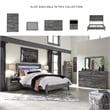 Bowery Hill 1 Drawer Nightstand with USB Ports in Gray