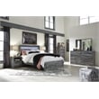 Bowery Hill 1 Drawer Nightstand with USB Ports in Gray