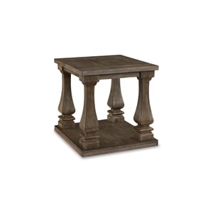 Bowery Hill End Table in Gray