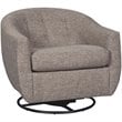 Bowery Hill Tufted Swivel Glider in Taupe