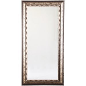 bowery hill decorative floor mirror in antique silver