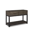 Bowery Hill 2 Drawer Console Table in Grayish Brown