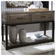 Bowery Hill 2 Drawer Console Table in Grayish Brown