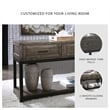 Bowery Hill 2 Drawer Console Table in Grayish Brown