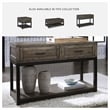 Bowery Hill 2 Drawer Console Table in Grayish Brown