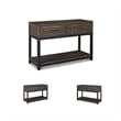 Bowery Hill 2 Drawer Console Table in Grayish Brown