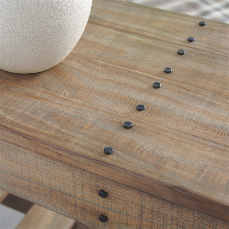 Bowery Hill Console Table in Light Brown