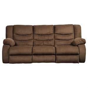bowery hill reclining sofa in chocolate