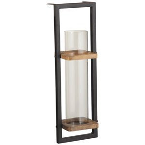Bowery Hill Wall Sconce in Natural and Black