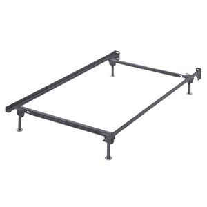 bowery hill twin metal bed frame in black