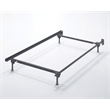 Bowery Hill Twin Metal Bed Frame in Black