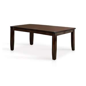 Bowery Hill Wood Extendable Dining Table in Dark Cherry
