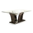 Bowery Hill Contemporary Wood Dining Table in Brown Cherry
