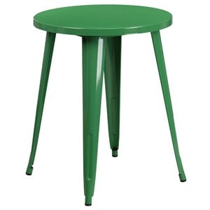 bowery hill metal dining table in green