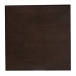 Bowery Hill Dark Oak Finished Square Wood Dining Table in Brown