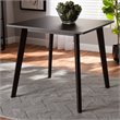 Bowery Hill Dark Oak Finished Square Wood Dining Table in Brown