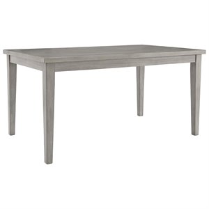Bowery Hill Rectangular Dining Table in Gray
