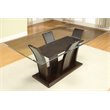 Bowery Hill Contemporary 7 Piece Wood Dining Set in White