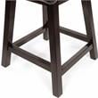 Bowery Hill Wood 6 Piece Counter Height Dining Set in Black
