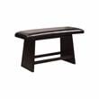 Bowery Hill Wood 6 Piece Counter Height Dining Set in Black