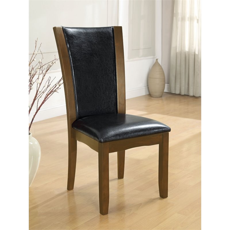 Bowery Hill 7 Piece Wood Dining Set in Brown Cherry