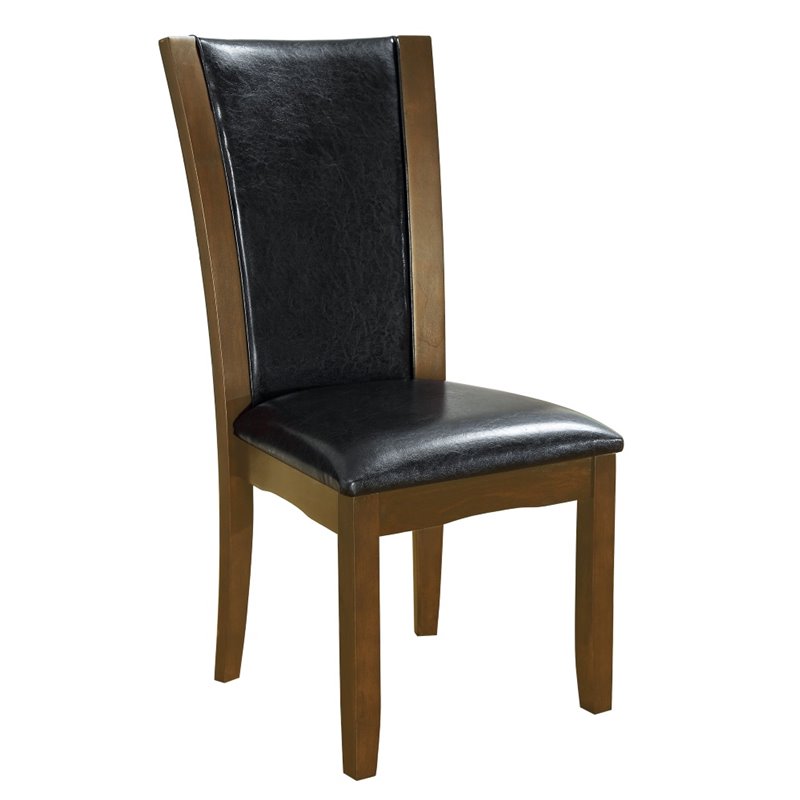 Bowery Hill 7 Piece Wood Dining Set in Brown Cherry