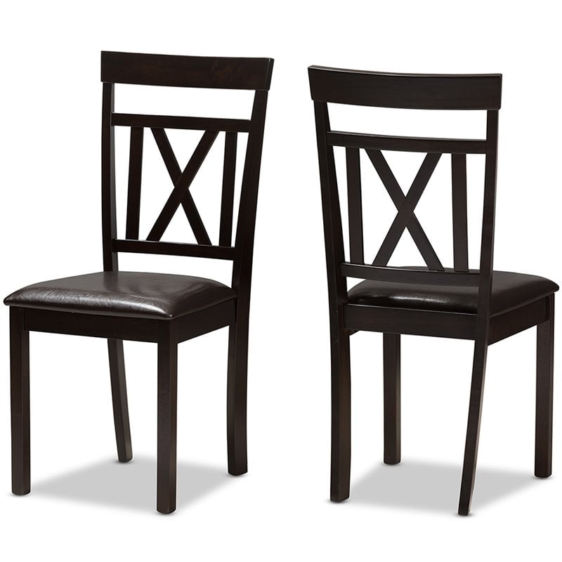 Bowery Hill 5 Piece Dining Set in Dark Brown