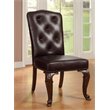 Bowery Hill 7 Piece Brown Cherry Round Wood Dining Set