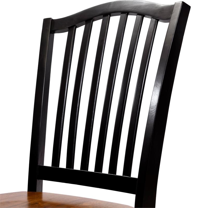 Bowery Hill Wood 9 Piece Extendable Dining Set in Black