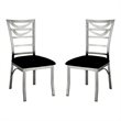 Bowery Hill 5 Piece Round Stainless Steel Dining Set in Silver