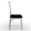 Bowery Hill 5 Piece Round Stainless Steel Dining Set in Silver
