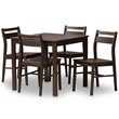 Bowery Hill 5 Piece Dining Set in Espresso