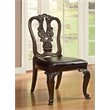 Bowery Hill 7 Piece Round Wood Dining Set in Brown Cherry