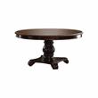 Bowery Hill 7 Piece Round Wood Dining Set in Brown Cherry