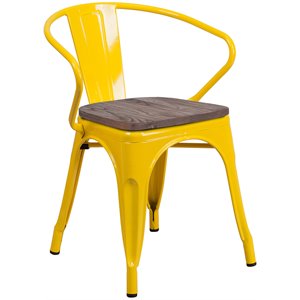 bowery hill metal dining arm chair