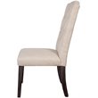 Bowery Hill Dining Side Chair in Beige and Weathered Espresso