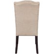 Bowery Hill Dining Side Chair in Beige and Weathered Espresso