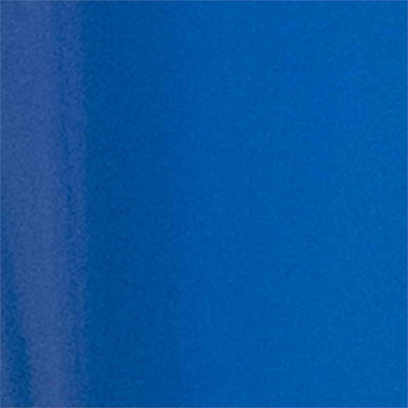 Bowery Hill Metal Dining Arm Chair in Blue