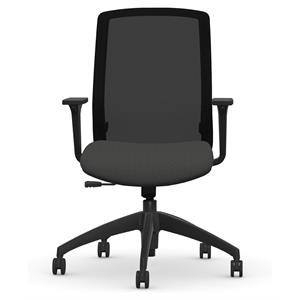 Bowery Hill 22.5&quot Modern Metal Simple Synchro Tilt Task Chair in Dove Gray
