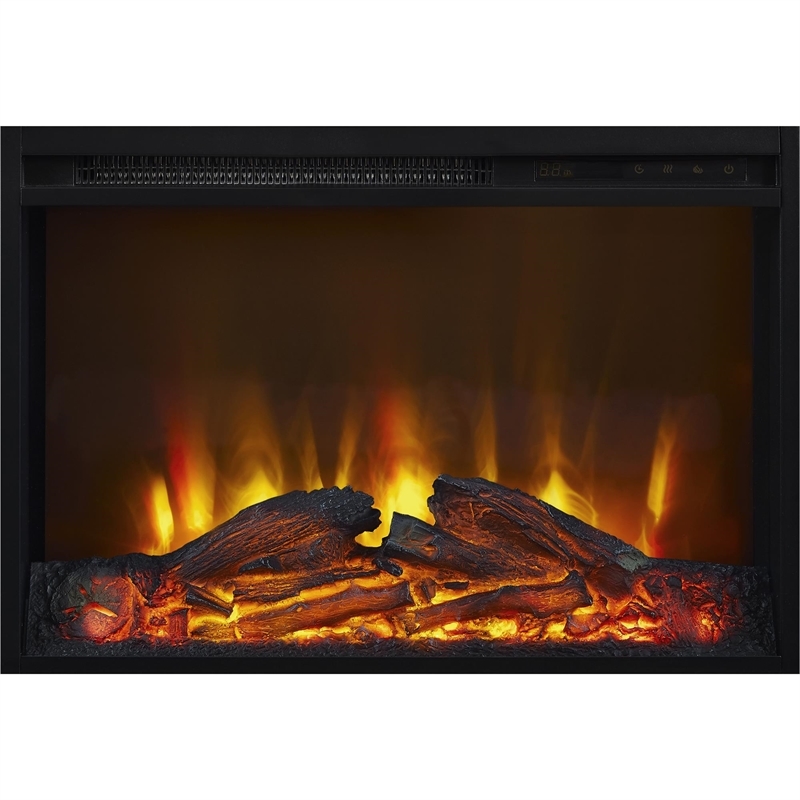 Bowery Hill Modern Wood Fireplace TV Stand for TVs up to 60'' in Light Brown