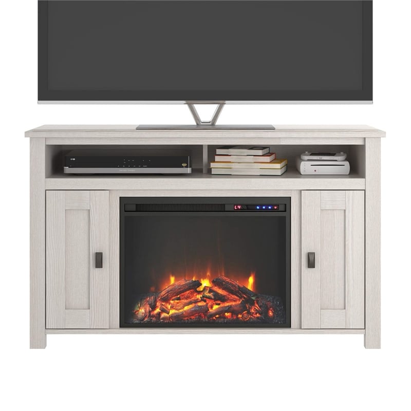 Bowery Hill Wooden Electric Fireplace TV Stand for TVs up to 50