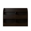 Bowery Hill Wooden Toy Storage Bookcase in Espresso